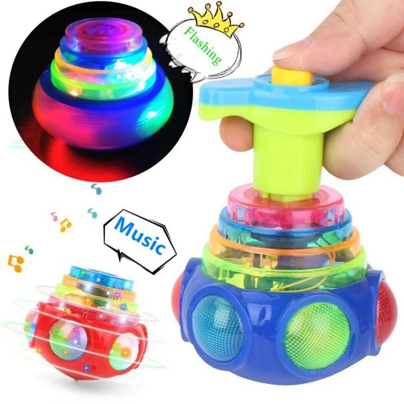LED Spinner Gyro Toy Luminous Gyroscope Flashing Spinning Ball - TikTok ...