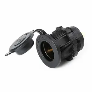 soket lighter power outlet colokan charger motor mobil kapal waterproof 12-24 volt