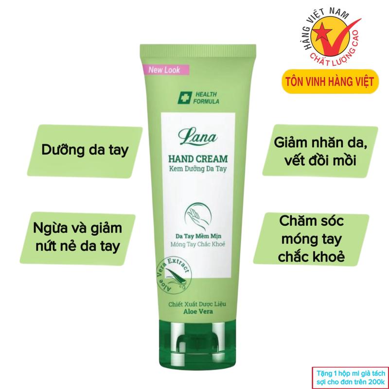 Kem dưỡng da tay LANA 80g giúp da tay mềm mịn, móng tay chắc khoẻ