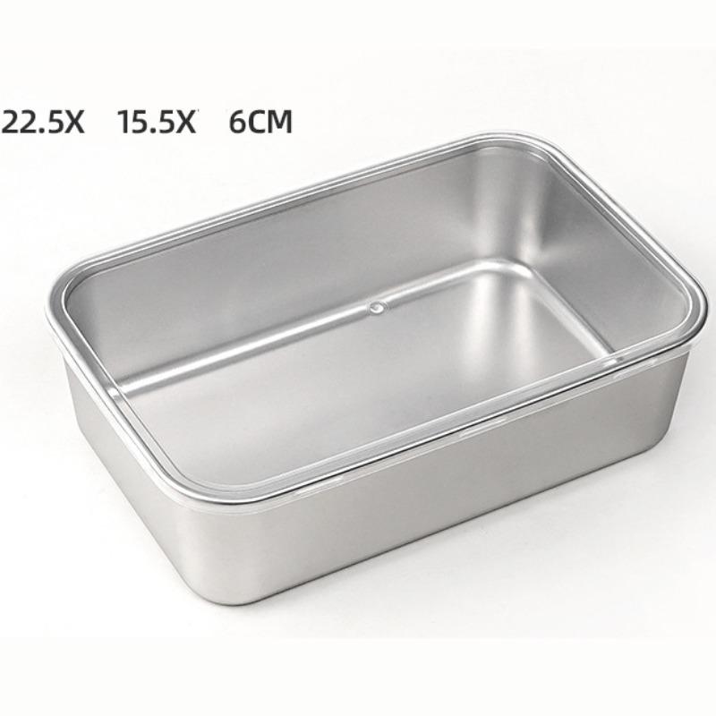 Thép không gỉ Tiramisu khuôn Fangto đĩa dày bánh tạo hình mousse hộp đựng có nắp để nướng tại nhà 8
