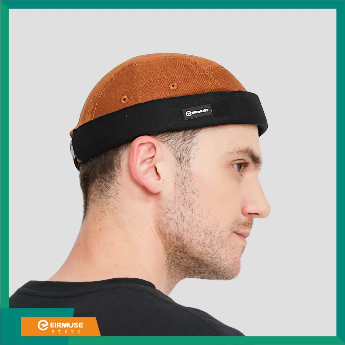 Topi Miki Hat Premium MINHAJ by Eirmuse Peci Gaul Coklat Hitam