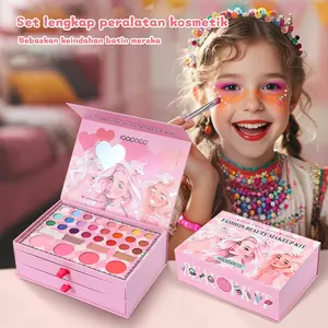 IGOODCO （IG3145/IG3145S） eye shadow anak set kotak hadiah Hari Anak-anak kotak hadiah ulang tahun kosmetik cocok untuk anak-anak berusia 3-16 tahun, warna perhiasan acak