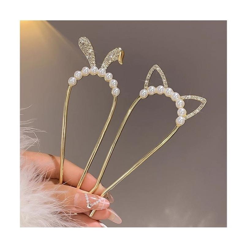 [READY STOCK] U Tongkat Rambut - Metal Hair U Pin - TikTok Shop Malaysia