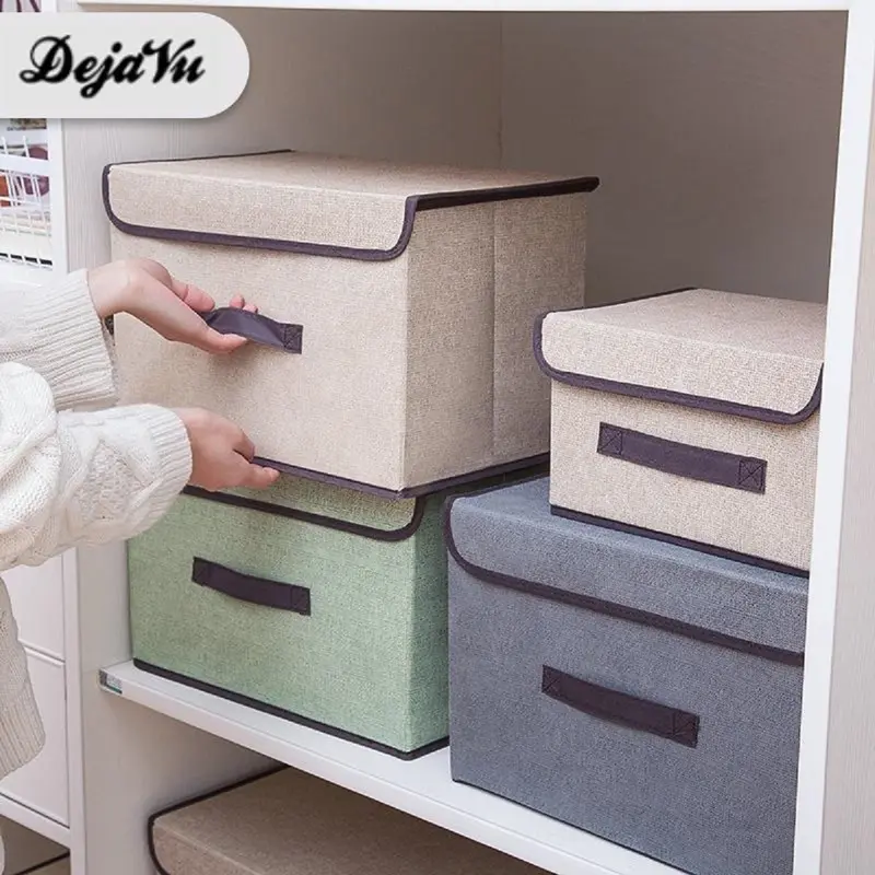 Dejavu Storage Box 2in1 Tempat Penyimpanan Baju Kotak Organizer Mainan Serbaguna Box Pakaian Multifungsi HSB216 0