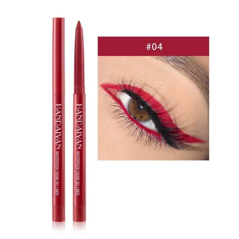 Product Introduction of Waterproof Pearlescent Matte Eyeliner Not Easy Pen Rotatable Eyeliner Long Lasting Eye Makeup Tools Korean Makeup Products Lipliner Eyeshadow 27