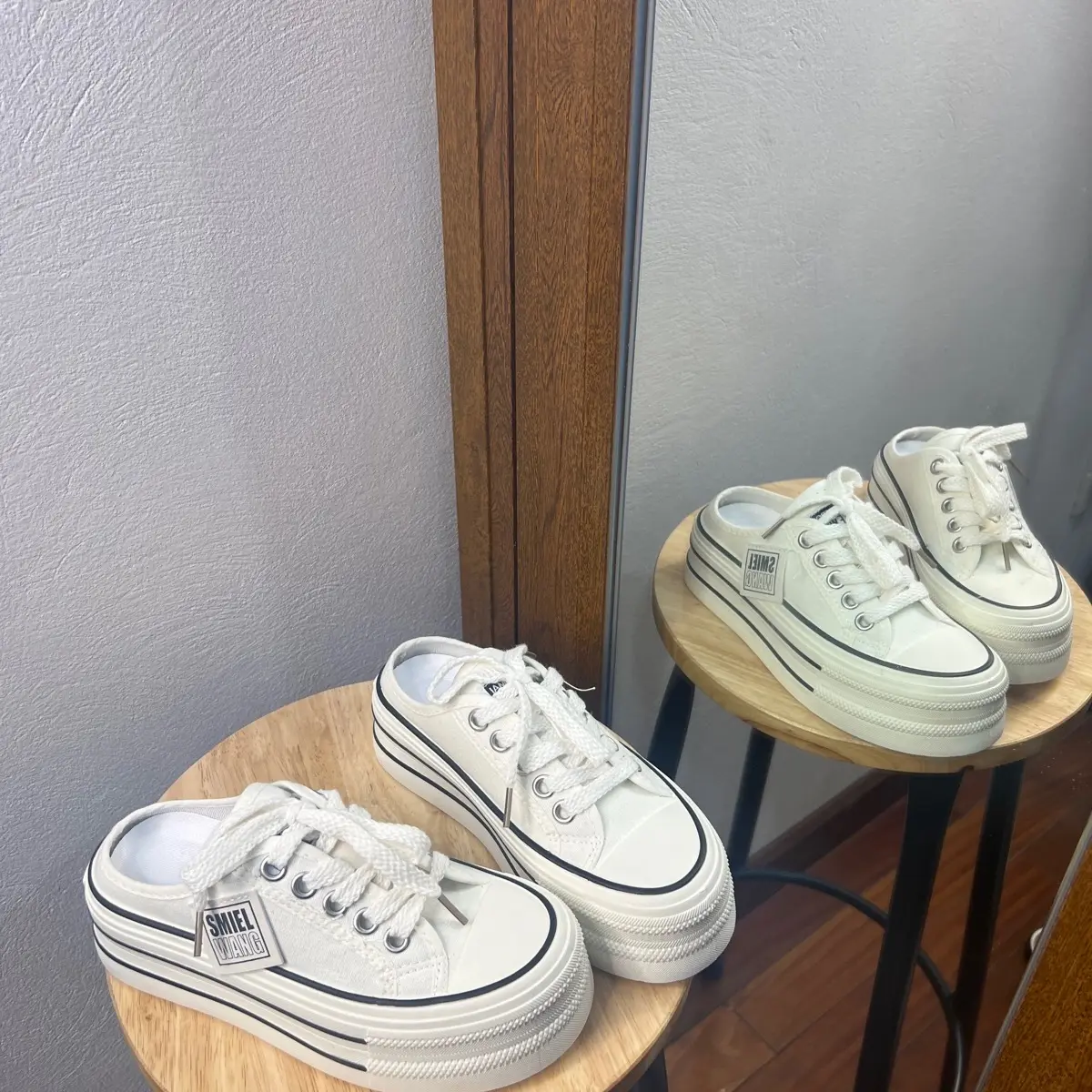 Giày sục thể thao 5 phân hàng QCCC mẫu mới hót xinh( phom rộng) Shoes DéP dây
