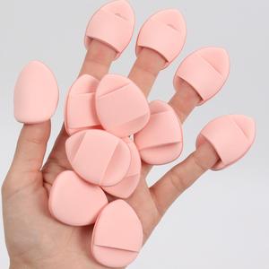 フィンガーパフセット 10-30-50-100個入り、液体ファンデーションやコンシーラー用のラテックスフリーミックススポンジ、すべての肌タイプに適用する