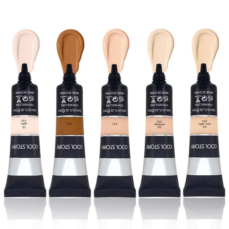 Long Lasting Concealer & Foundation, 1 Count Waterproof Full Coverage Flawless Makeup Cream, Makeup Product for Women & Girls, Cosmetic 2