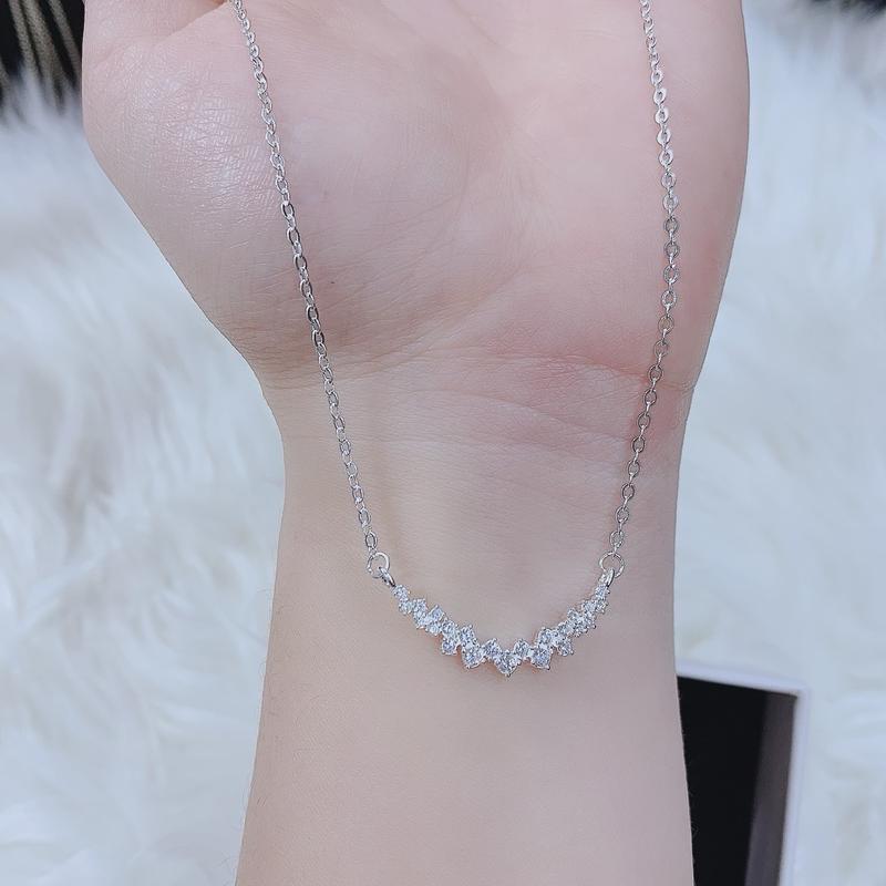 Dây bạc ta liền mặt hình mỉm cười cho nữ siêu xinh _HHJ 4