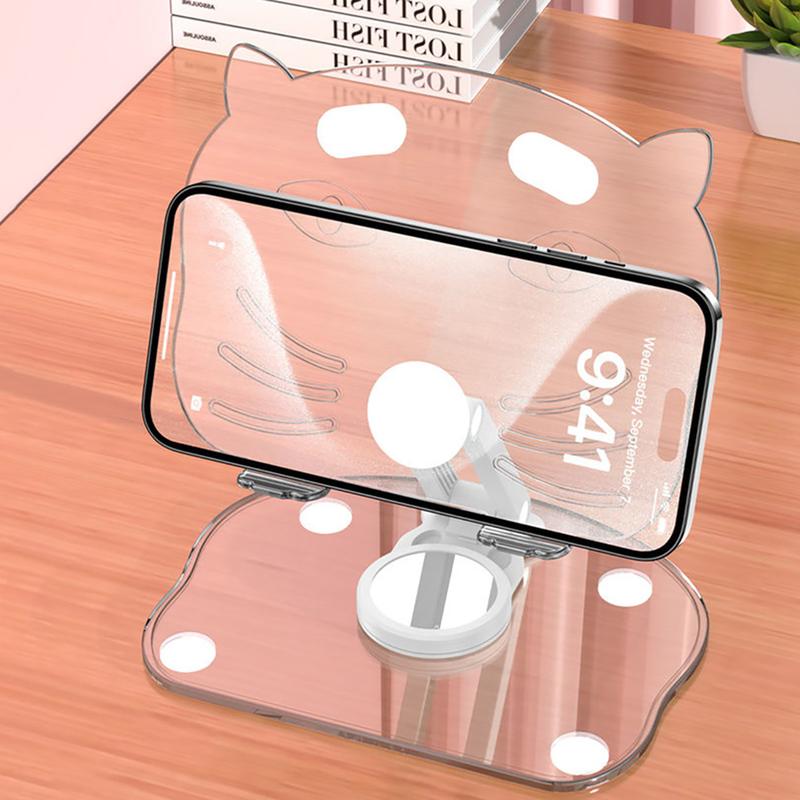 Product Introduction of Tablet Stand Desktop Acrylic Flat Plate Bracket Desktop Rotary Foldable Mobile Phone Support Frame 36