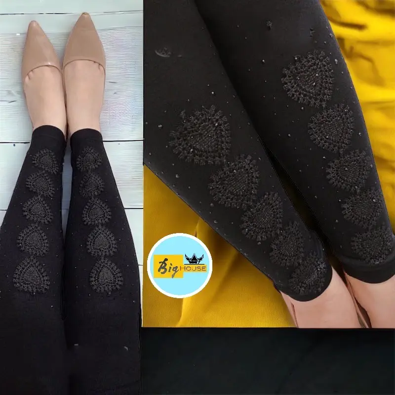 LEGGING IMPORT RENDA BORDIR / LEGGING WANITA IMPORT FIT TO 80KG 3