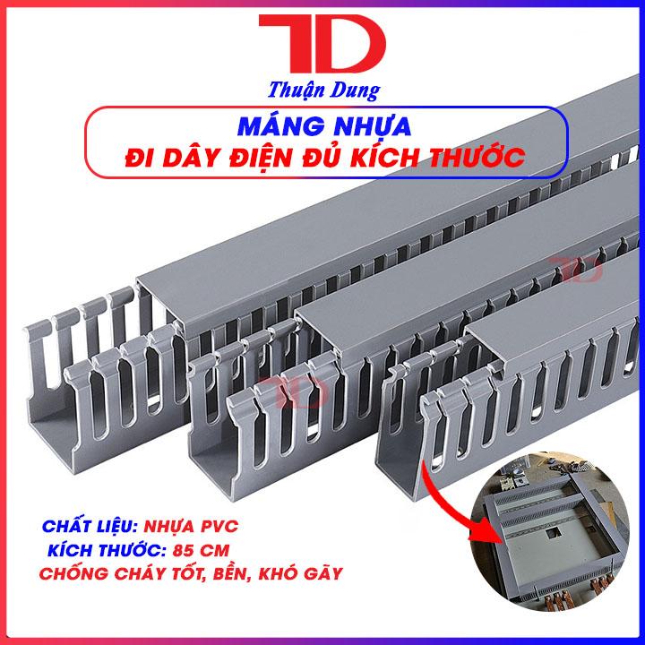 Máng điện đi dây 85cm, nẹp điện nhựa lắp tủ điện, máng nhựa đi dây, Thuận Dung