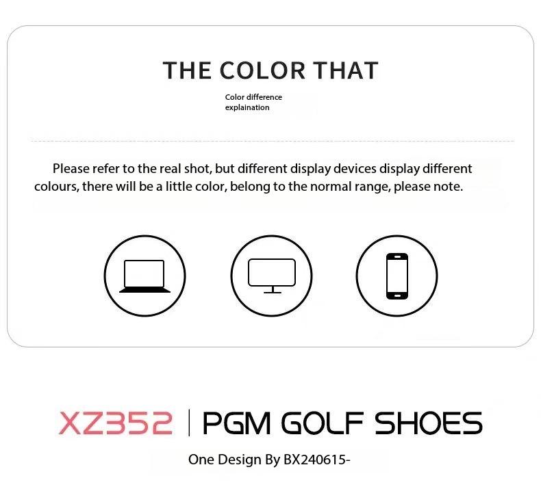 Product Introduction of [PGM] Golf Shoe Women's Breathable Sneaker Anti-Slip Lightweight Knob Comfortable Shock-Absorbing Nail-Free Shoes Xz352 26