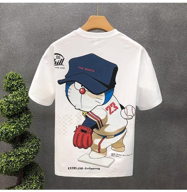 Product Introduction of Áo Thun Cotton, ngắn Tay, In Hình Hoạt Hình, Dành Cho Nam Giới, Hàng Mới Về Mùa Hè, Thiết Kế Thanh Niên, Cổ Tròn, Áo Tay Lửng 30