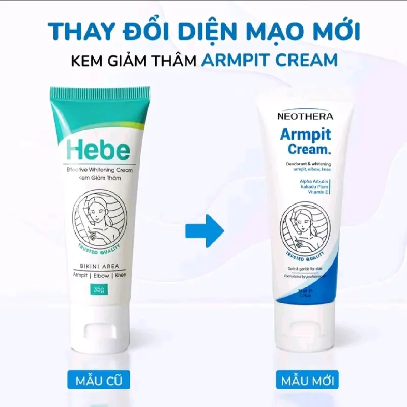Kem hỗ trợ dưỡng thâm ARMPIT Cream dưỡng sáng vùng da nách sạm màu NETHERA túyp 35gr 1