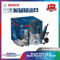 Gambar Mesin Router 1/2" Bosch GOF 20-12 Plunge Router 16mm Corded 2000W dari Bosch Tools Authorized DNY Kota Surabaya 1 Tokopedia
