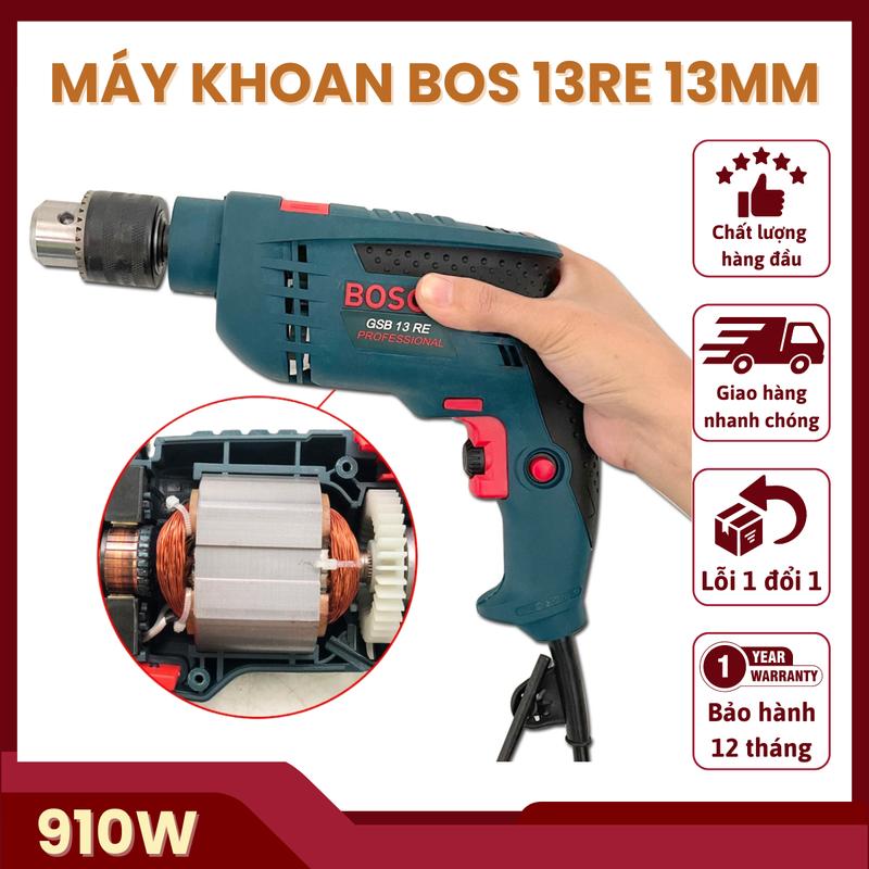 Máy khoan tường 13mm Boss ruột đồng 100%. chuyên khoan sắt, tường, gỗ, bê tông,....