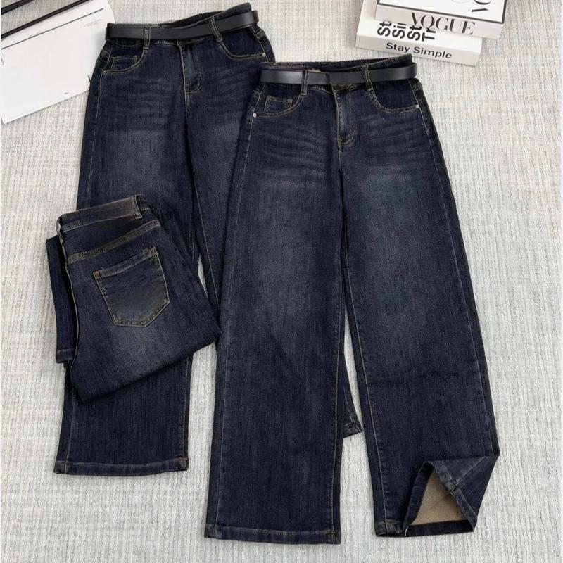 Quần Jeans Xuông nấm lùn chất jeans 2 da có độ mềm có dãn 4 chiều( 1m45-1m53 )dài 90cm phom xuông vừa phải