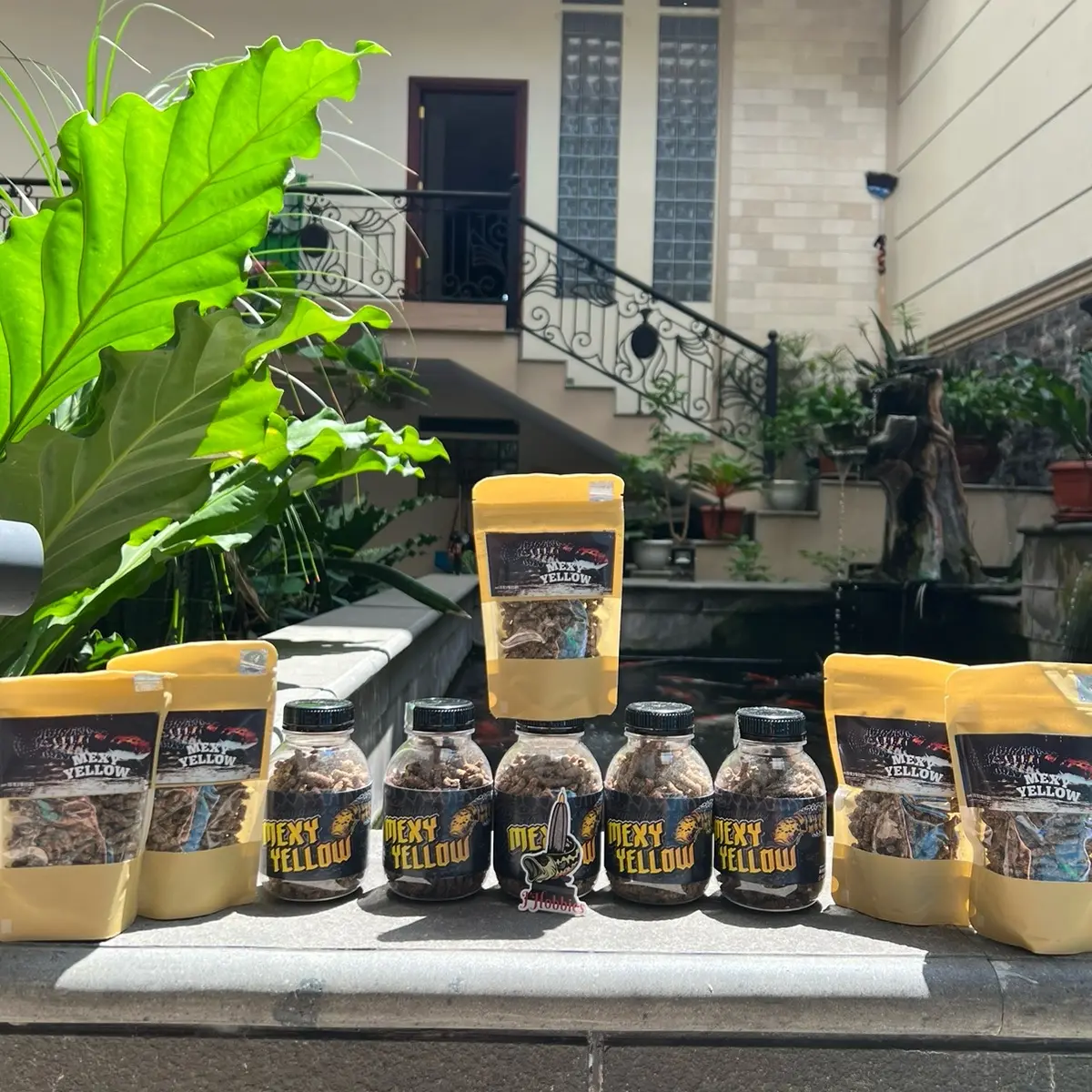 PELET MEXY YELLOW POUCH/ BOTOL UNTUK CHANNA MARU