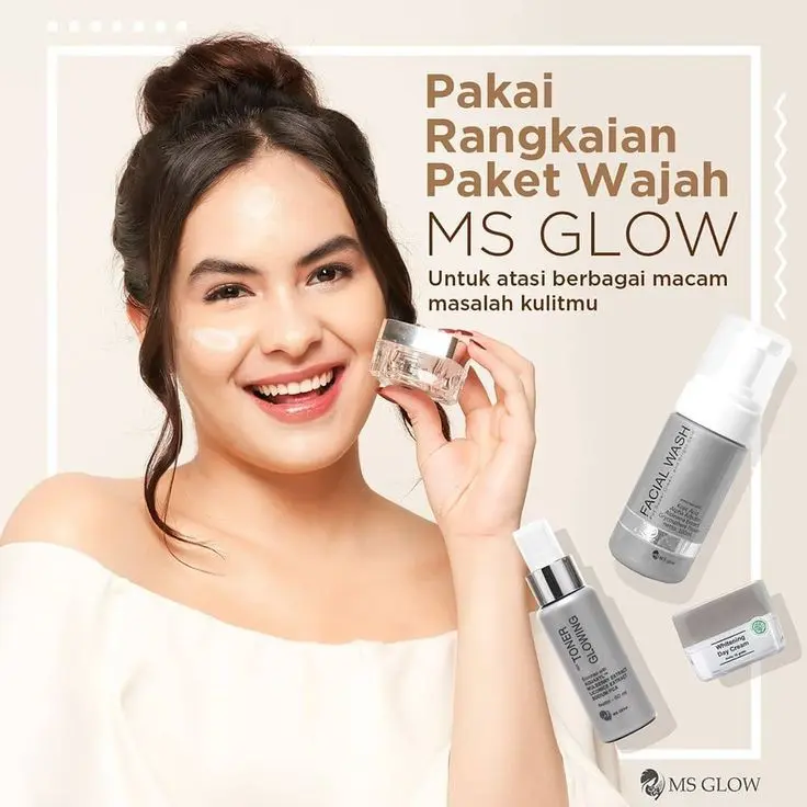 (FREE SPOT TREATMENT) MSGLOW PAKET WAJAH | PAKET PENCERAH | JERAWAT | FLEK | BEKAS JERAWAT DAN ANTI AGING