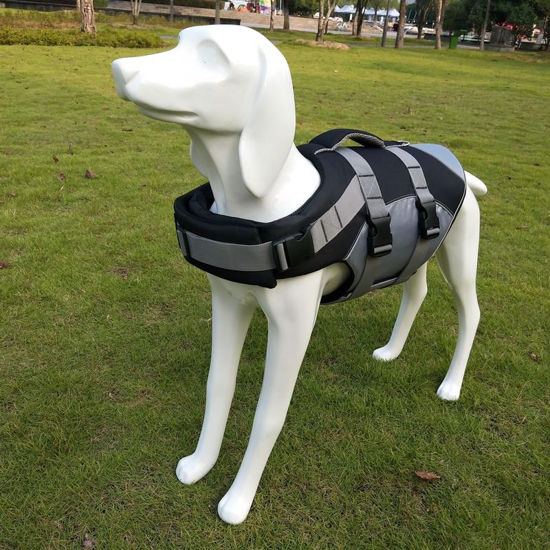 Product Introduction of Pet Life Jacket Safety & Style  Pet Swimsuit Pet Chest Harness Traction Rope  for Water Adventures 13