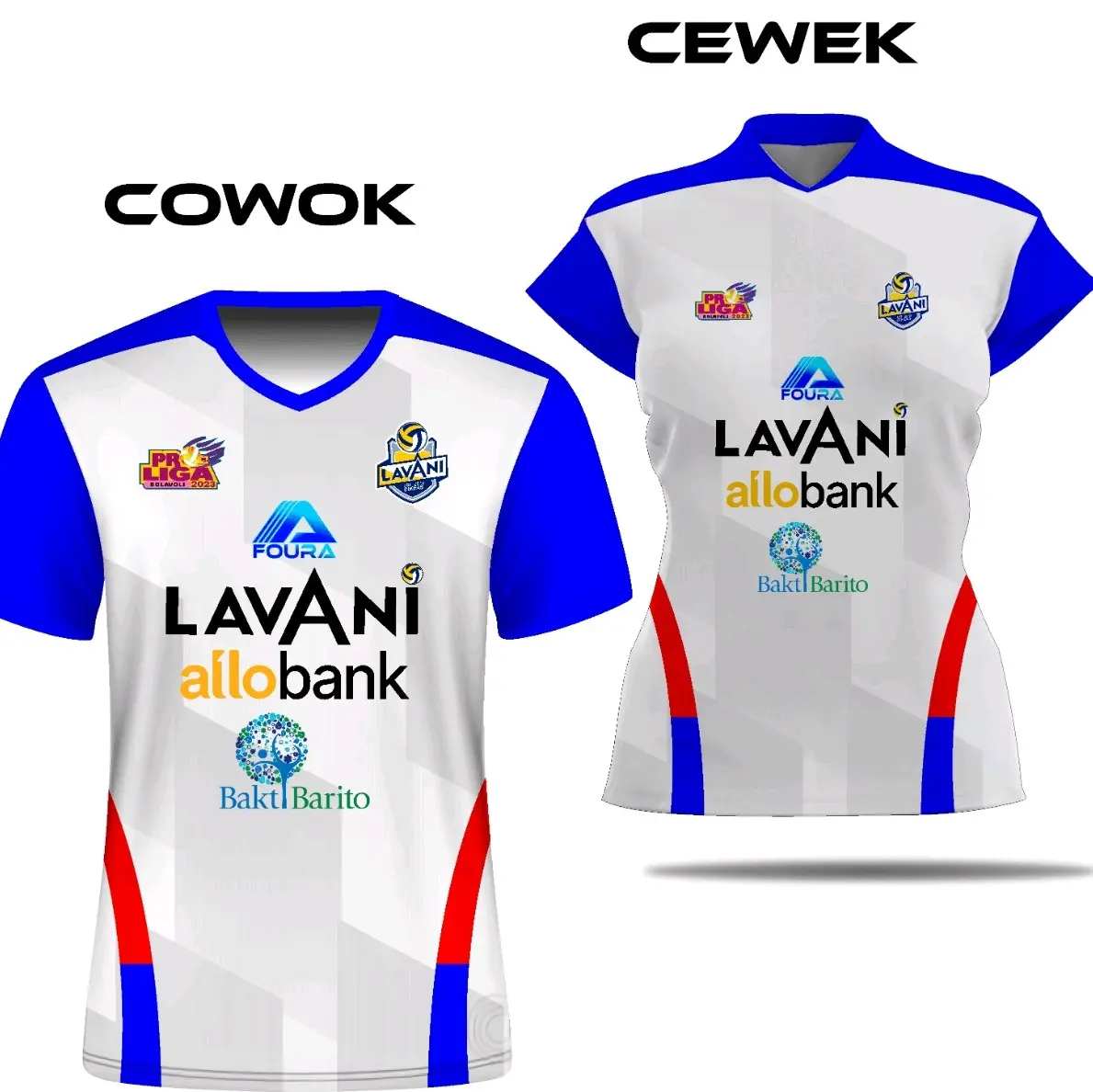 Jersey Proliga 2023 Lavani Pria Wanita Sport