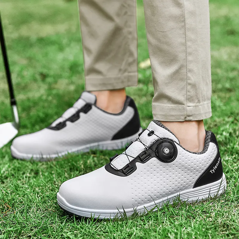 Boa Giày Golf Cho Nam, Giày Tập Golf Chuyên Nghiệp Nhẹ Và Chống Trượt, Không Thấm Nước, Để Đi Bộ Ngoài Trời, Phổ Biến, Mới 6
