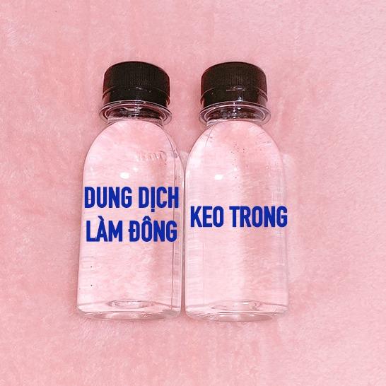  Combo 2 Chai Dung Dịch Làm Đông + Keo Trong 100ml - Nguyên Liệu Làm Slime 