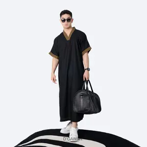 ALFATH THOBES Gamis Jubah Thobe Pria Muslim Lebaran Viral Bahan Katun Original By DUARAKAAT | DGAWAN