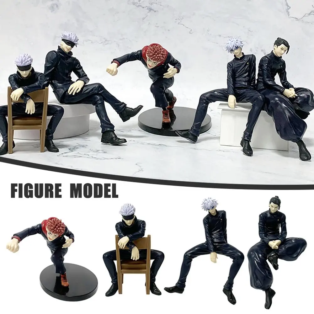 14CM Anime Jujutsu Kaisen Satoru Gojo Geto Suguru Figure Noodle Figure Toy Collection Model I2O0