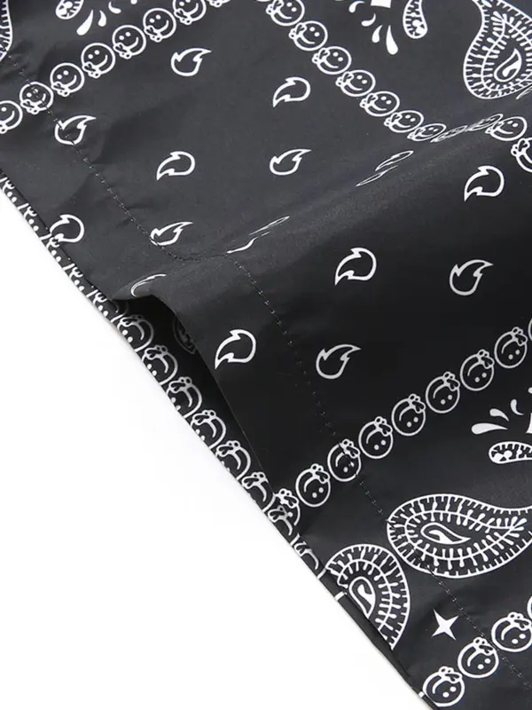 Men's Paisley Print Pocket Drawstring Waist Shorts, Regular Fit Casual Fashion Shorts for Summer, Men's Bottoms for Daily Wear 2