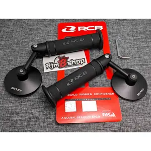 RCB Spion Jalu Bulat Plus Handgrip RCB RACING BOY HG55 Original Universal Motor scoopy nmax aerox fazzio genio mio beat vario 150 new vespa matic vario freego mio m3 mx king grand filano scoopy r12 vega vespa sprint primavera lx PANCA