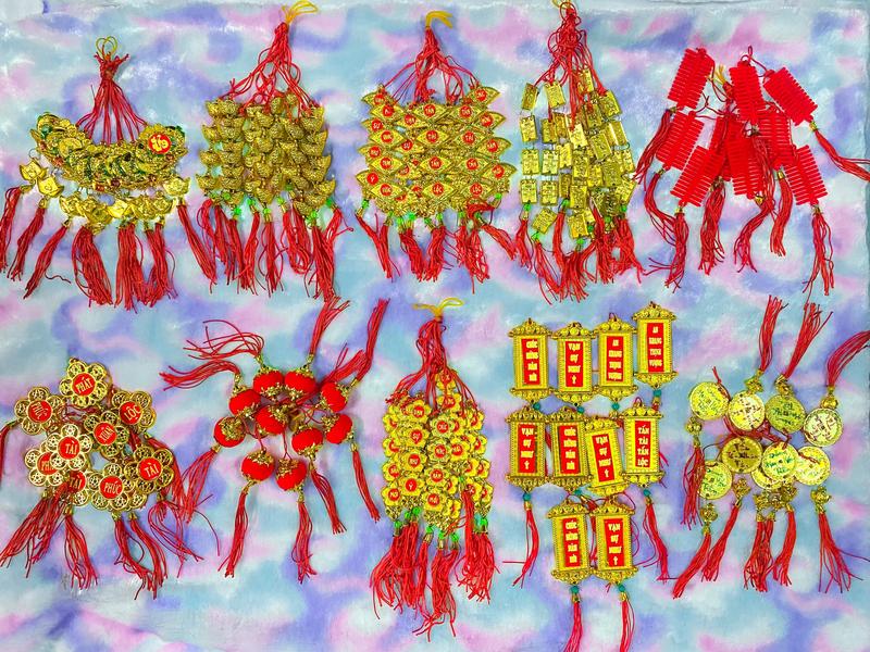 COMBO SỈ DÂY TREO, LIỄN TREO TRANG TRÍ TẾT 2025 - 100 dây đa dạng mẫu mã