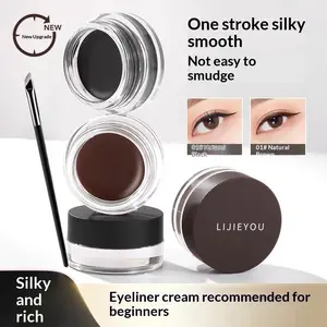 MUSIC FLOWER 2-in-1 Eyebrow & Eyeliner Gel 24H Natural Look Finish Oil Control Waterproof Smudge Proof Tahan Lama：MUSIC FLOWER