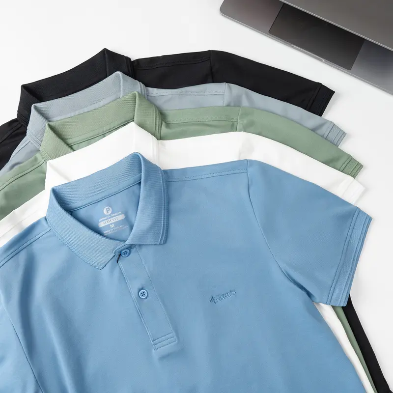 Áo polo Nam Cotton Trơn màu Đen Chất Cotton, Thấm Hút mồ hôi,thoáng mát - Thương Hiệu Phananh.4man's Menswear Shirt Ngắn Tay 5