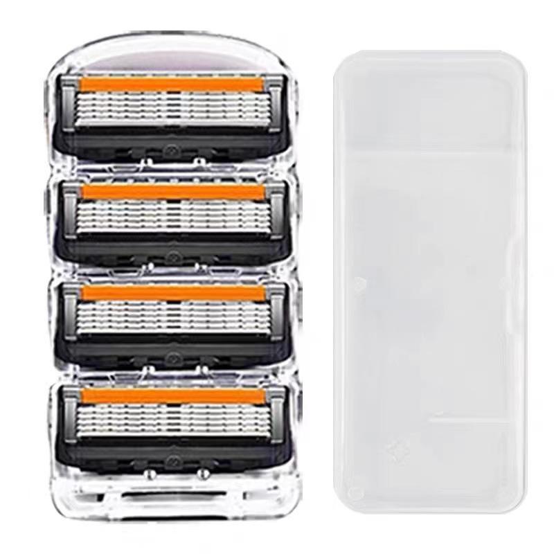 Shaving Razor Shaver Five Layer Blade Manual Razor Blade, Men's Razor Vintage Beard Blade Razor Holder one  blade 2