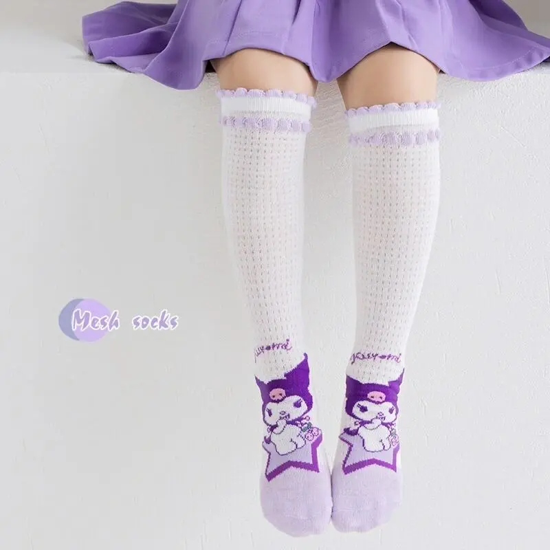 Vớ Anime, Sanirio Kuromi Cinnamoroll, Vớ Mùa Hè Mỏng, Vớ Trung Bình Chiều, Thoáng Khí Và Thoải Mái, Thích Hợp Cho Bé Gái, Có Thiết Kế My Melodies 8