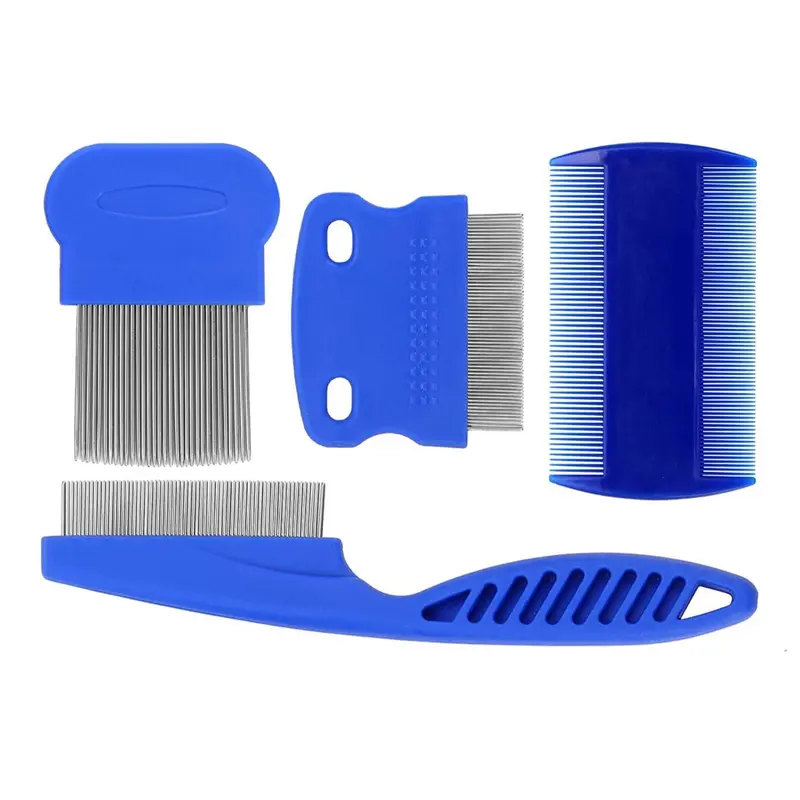 4pieces Pet Fleas Comb Metal Grooming Combs for Dogs Cat Hai - TikTok ...