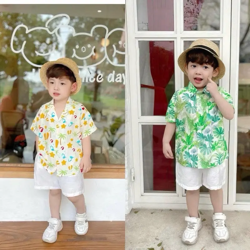 Thời trang đi chơi cho bé- vải đũi thoáng mát hoạ tiết năng động cute thoải mái/ hàng chính phẩm