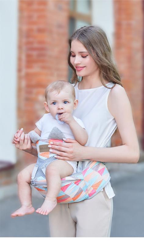 Product Introduction of Waist Stool Baby Light Four Seasons Baby Multifunctional Strap Nursing and Breastfeeding Pad Baby Holding Artifact Piggyback Front Holding Stool 16