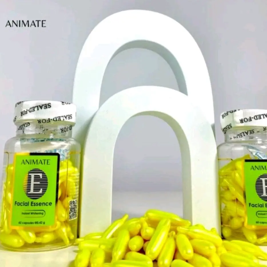 SERUM ANIMATE VITAMIN E ISI 60 Softgel Capsules 1 Botol Hitam Wajah Essence Memutihkan