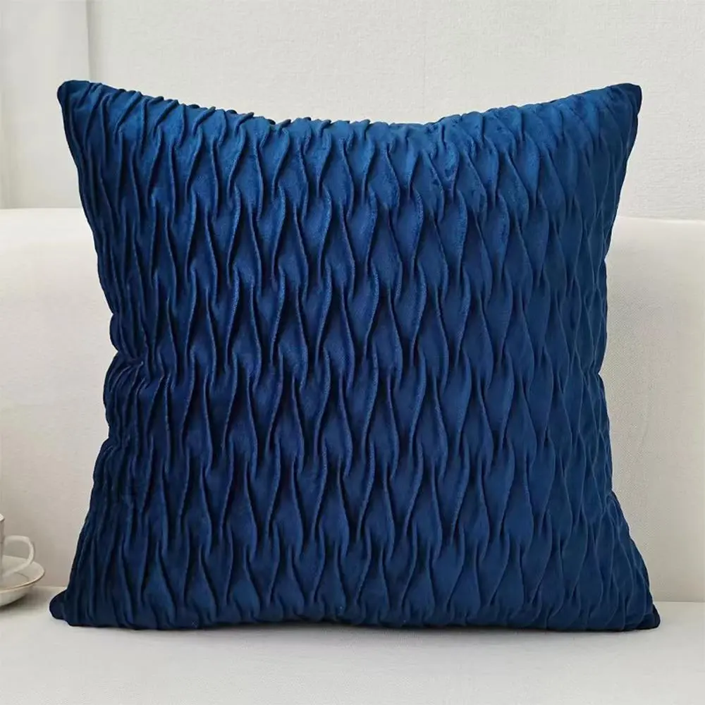 Solid Cushion Cover without Filler, 1 Count  Soft Throw Pillow Cover with Texture, Square Pillowcase for Home Decoration