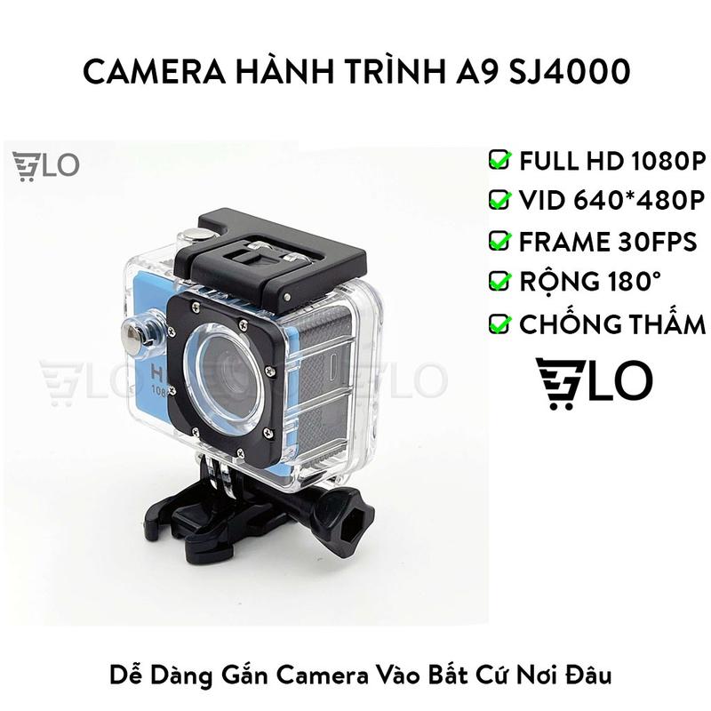 Camera Hành Trình A9 SJ4000 Gắn Mũ Bảo Hiểm Sport Camera 1080P Cam Hành Trình Cho Xe Máy Xe Đạp Đi Phượt Du Lịch