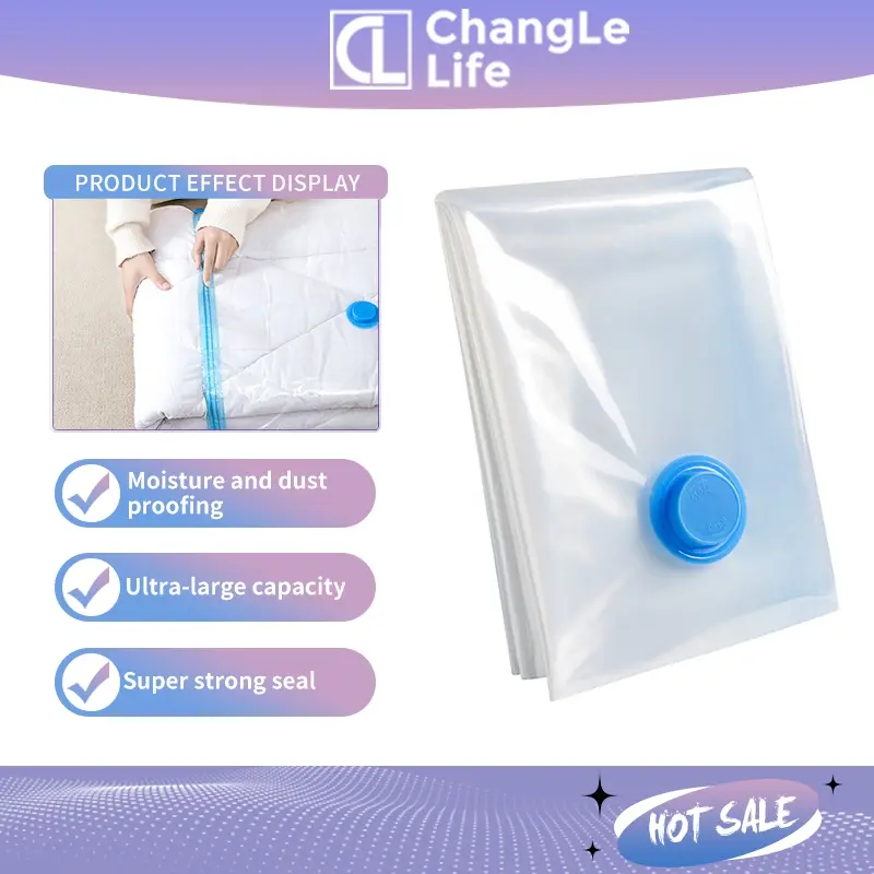 【Clearing warehouse】【SG STOCK】Transparent Compression Bag, Clothing Storage Bag, Thickened Compression Bag