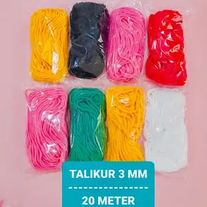 TALIKUR 20 METER / BENANG TALI KUR 3 MM  / TALI KUR