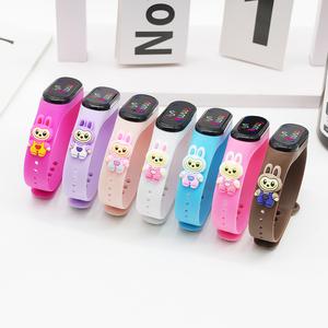 Jam Tangan LED, Rekaan Anak Patung Kartun, Labubu Comel, Sesuai untuk Pelajar, Jam Tangan Elektronik Watches