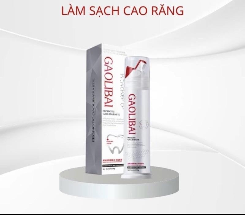 Gel nano bạc GAOLIBAI đánh bật cao răng sạch mảng bám trắng răng, Gel đánh răng GAOLIBAI  120g gaolibai  kem  đánh  răng kem  tẩy  cao  răng kem tay trang rango vang
