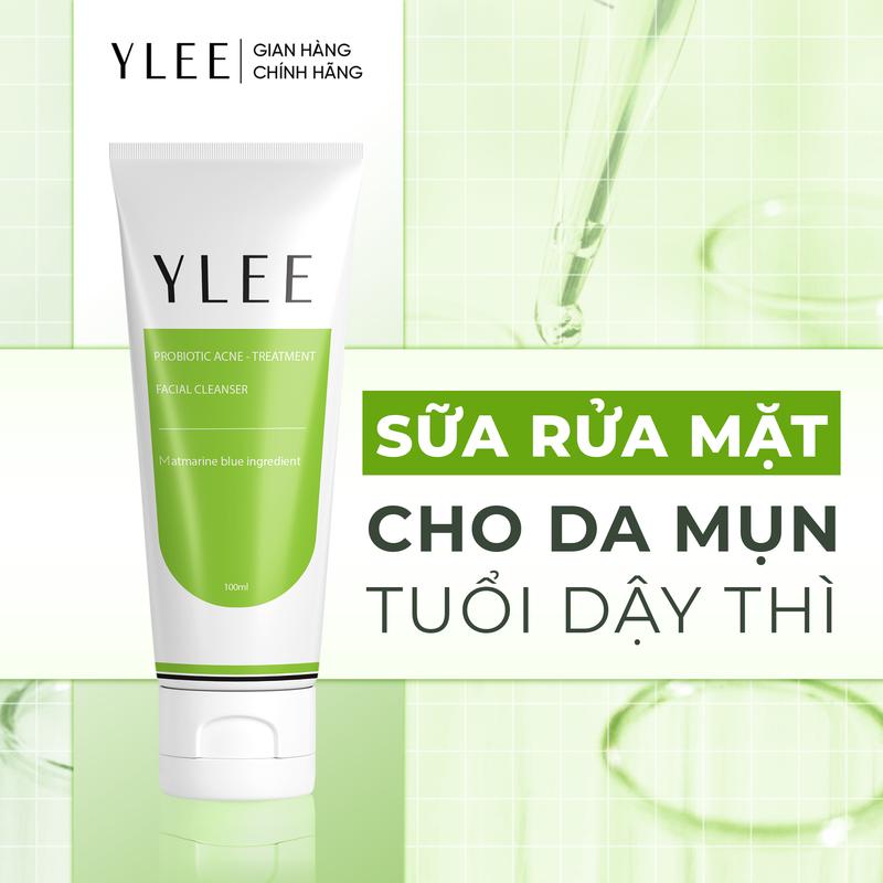 SRM YLEE Sữa Rửa Mặt Chuyên Dụng Cho Da Dầu Mụn Tuổi Dậy Thì Da Nhạy Cảm Hỗ trợ Trị Mụn Sáng Da