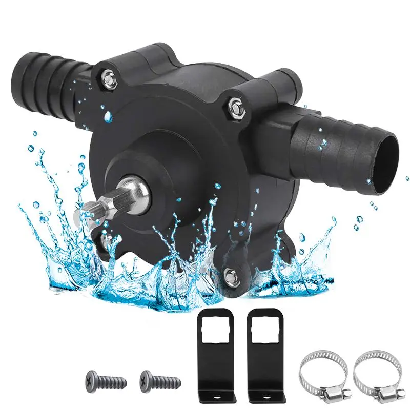 Hand Electric Drill Pump, Portable Self Priming Water Transfer Pump, Hand Drill Powered Water Pump, Mini Water Pump, Household Electric Drill Centrifugal Pump