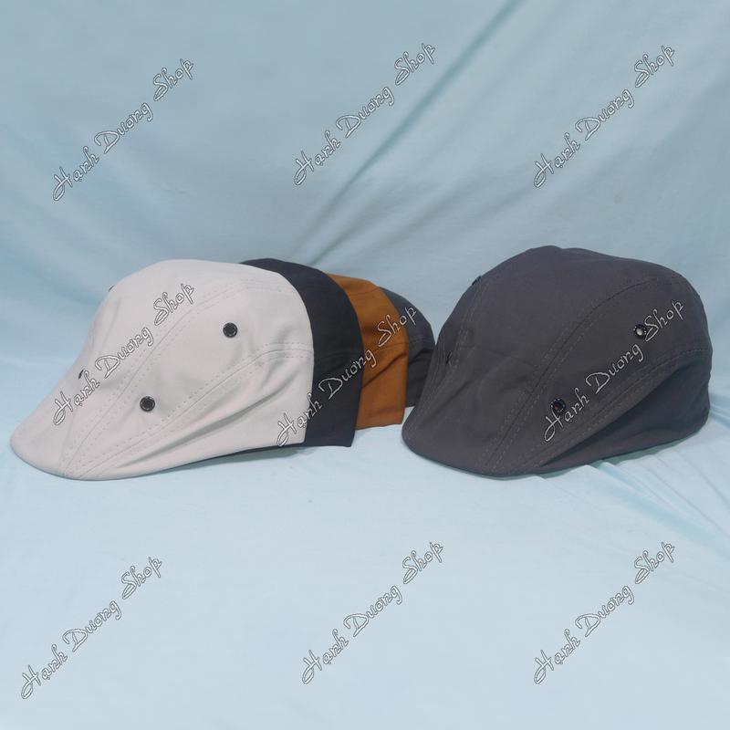 Mũ nồi một lớp trơn đẹp mắt có khóa dán, nón mỏ vịt Nón beret có chất liệu vải mềm mại thoáng mái phù hợp cho nam Cotton Cap Hat Ong